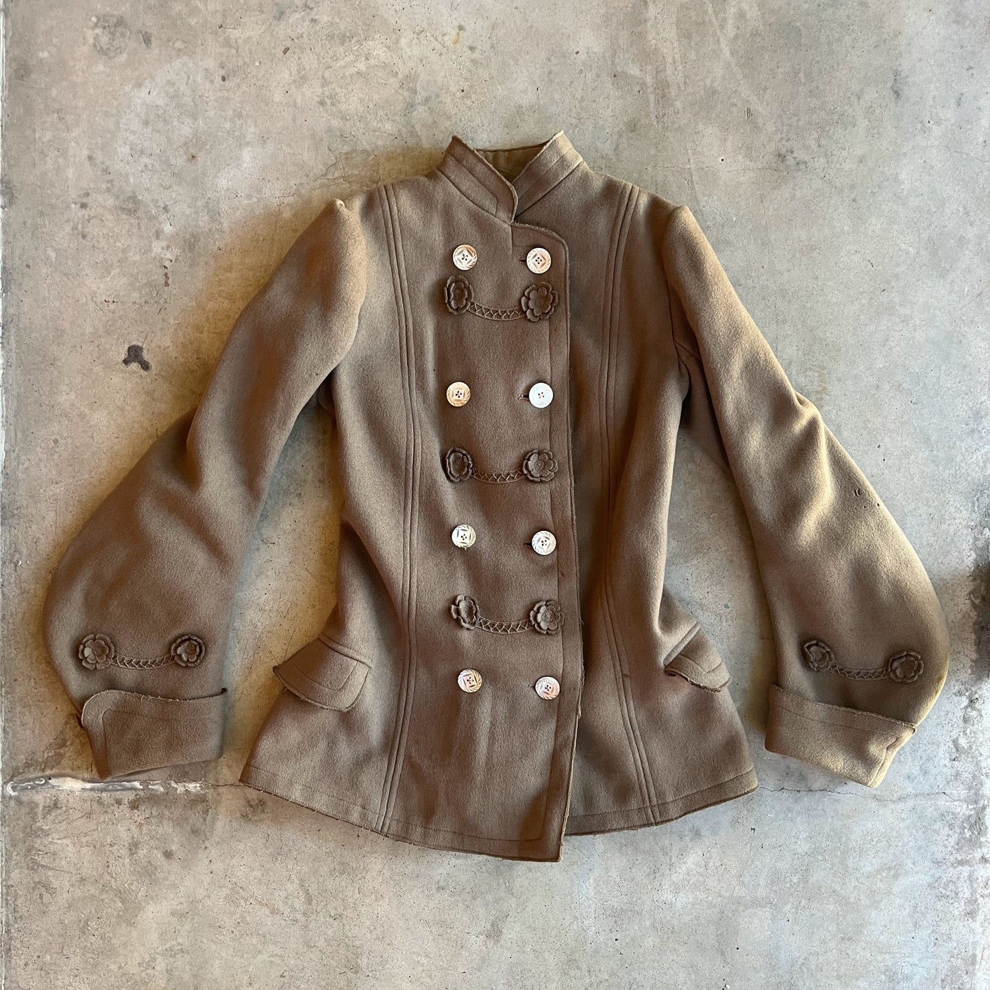 c. 1900s Wool Coat | Petite Size