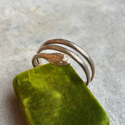 c. 1940s Forstner 12k Gold Filled Snake Bracelet