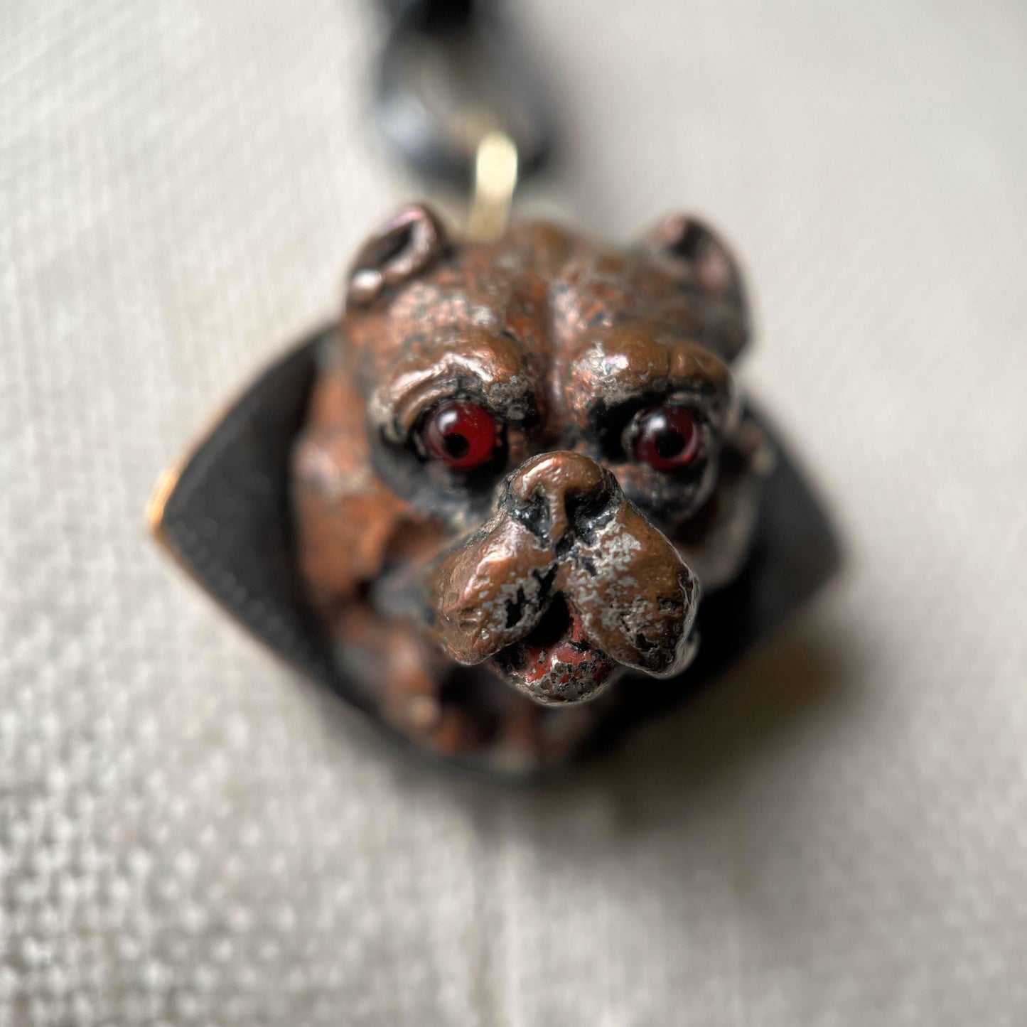 Antique "Vampire" Dog Pendant | Victorian Edwardian Jewelry