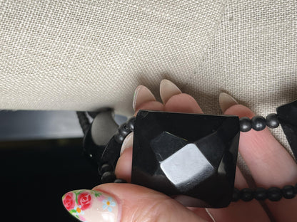Antique Whitby Jet Necklace | Victorian Jewelry