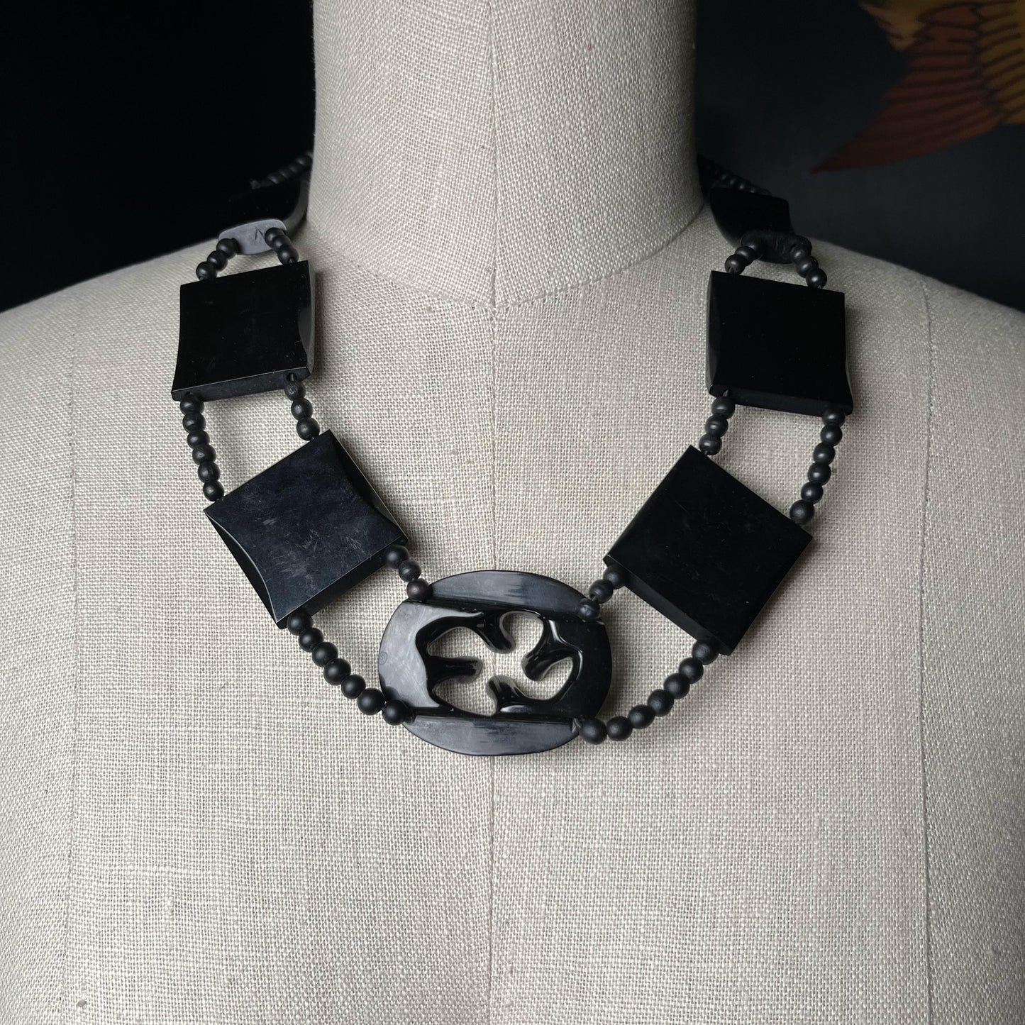 Antique Whitby Jet Necklace | Victorian Jewelry