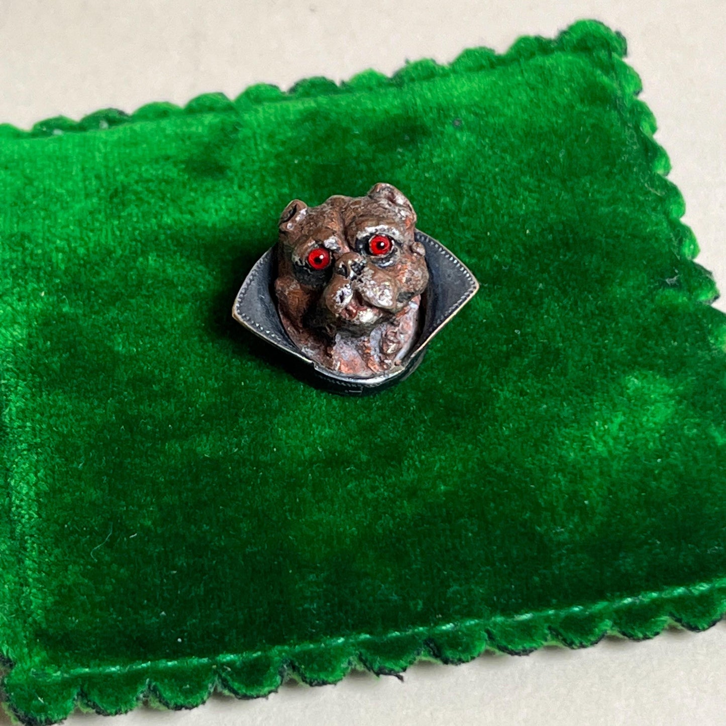 Antique "Vampire" Dog Pendant | Victorian Edwardian Jewelry