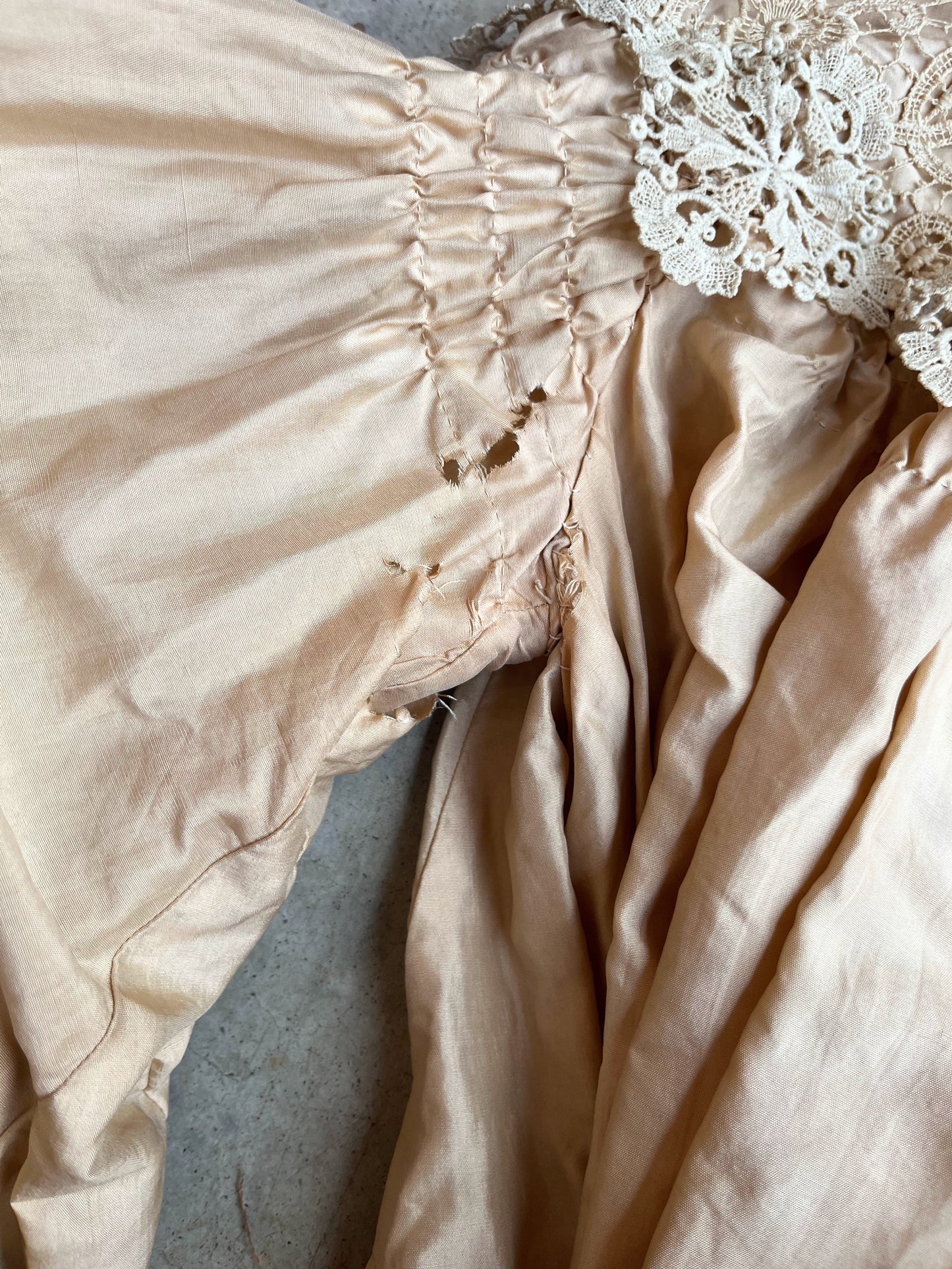 c. 1904 Peach Silk Blouse | Study + Display