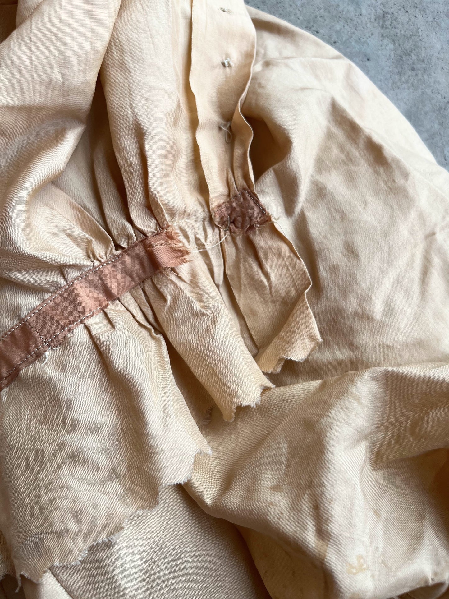 c. 1904 Peach Silk Blouse | Study + Display