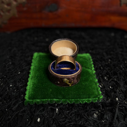 Victorian 1890s 14k Gold Wedding Band | Antique Ring Dated Sept 11 1895