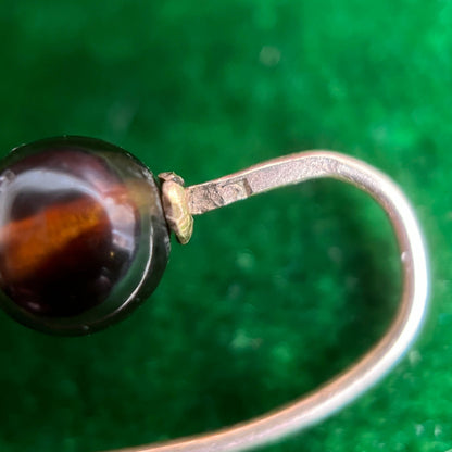 9k Gold Tortoise Shell Torpedo Earrings | Antique Victorian Jewelry