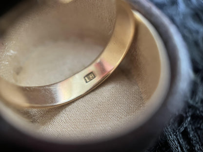 18k Gold Georgian Citrine Paste Conversion Ring | Engraved 'Mary'