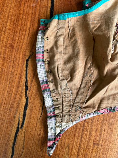 c. 1860s Silk Bodice