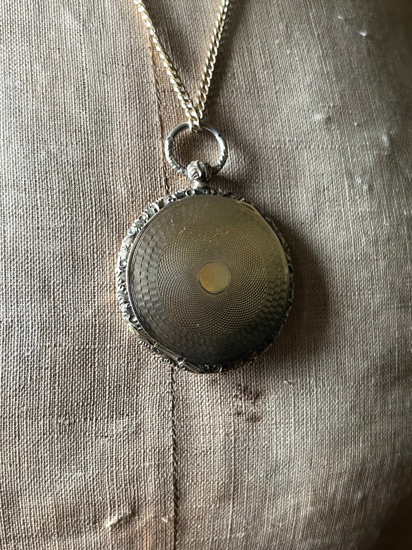 c. 1840s 9k Gold Locket with Daguerreotype