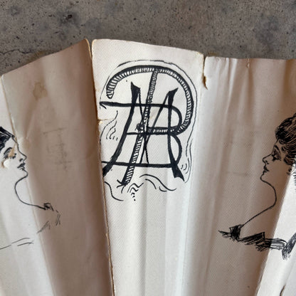 c. 1890s-1900s "Gibson Girl" Fan | Original Artwork