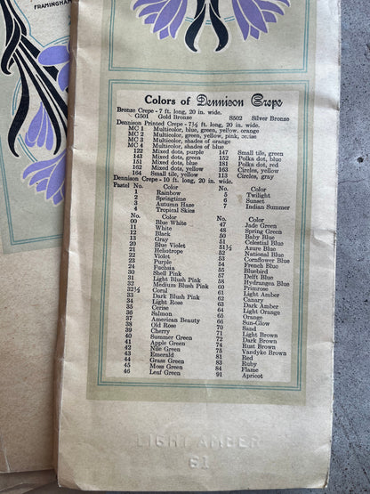 c. 1930s Crepe Paper