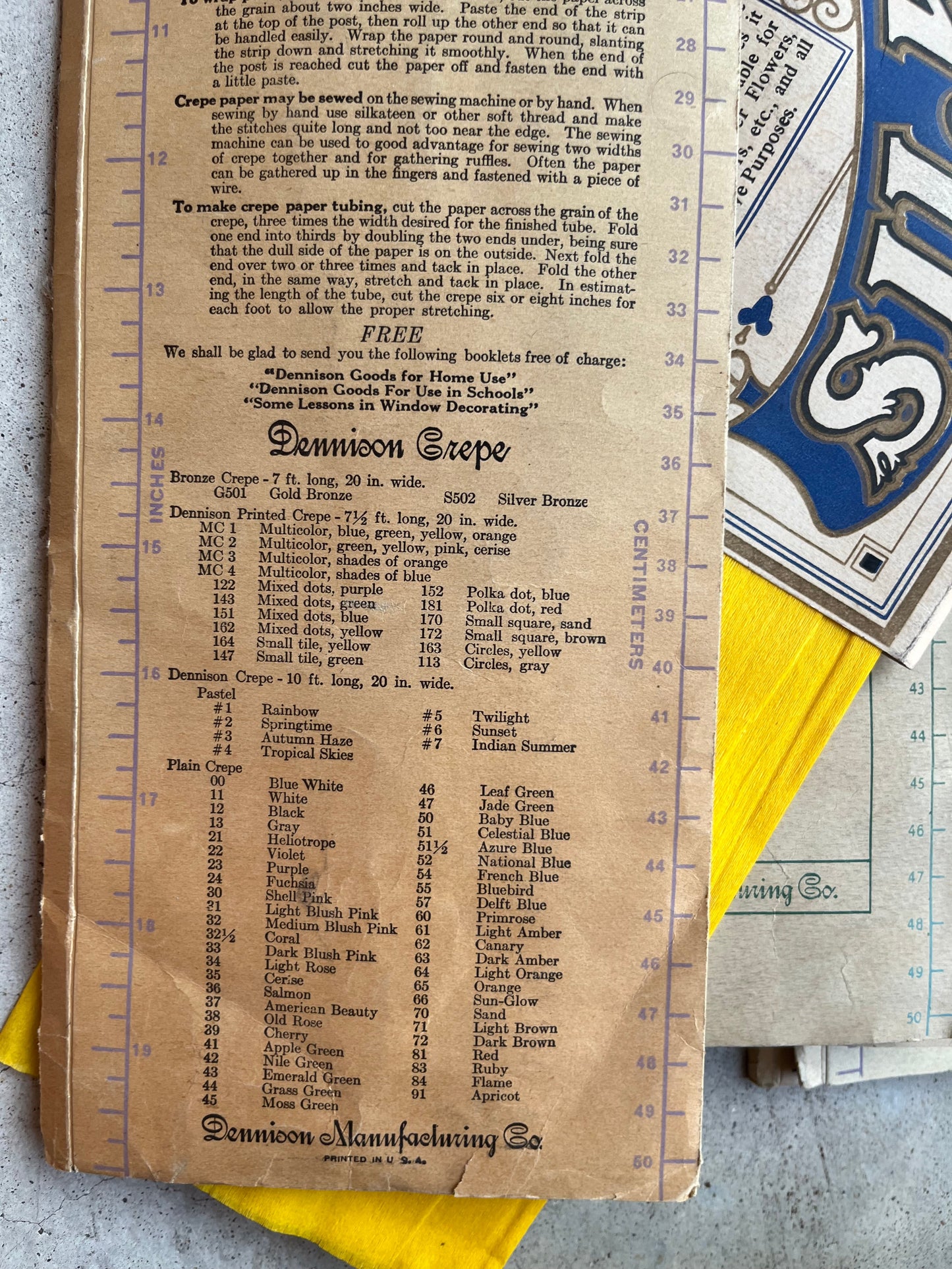 c. 1930s Crepe Paper