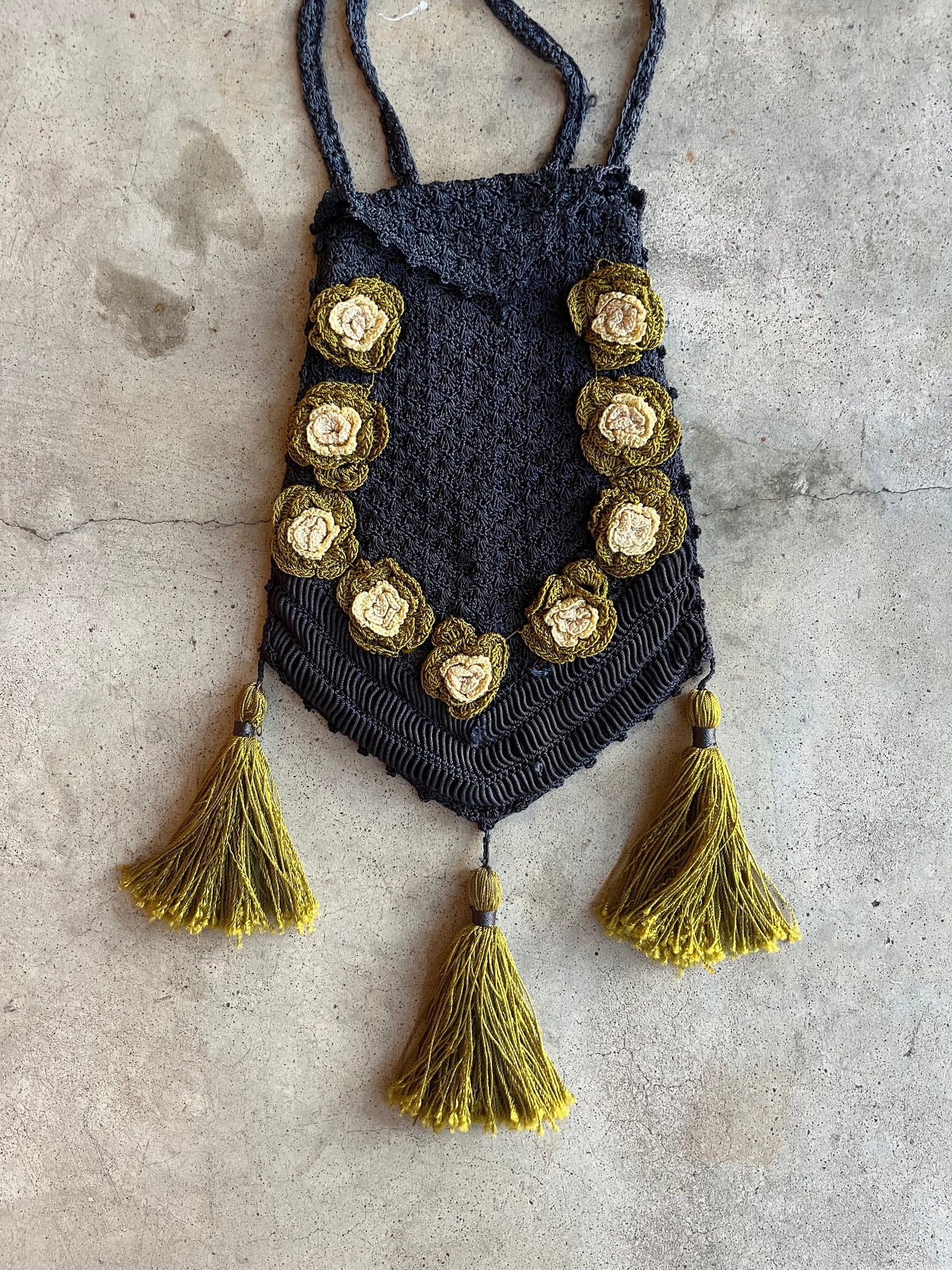 c. 1910s-1920s Crochet Purse