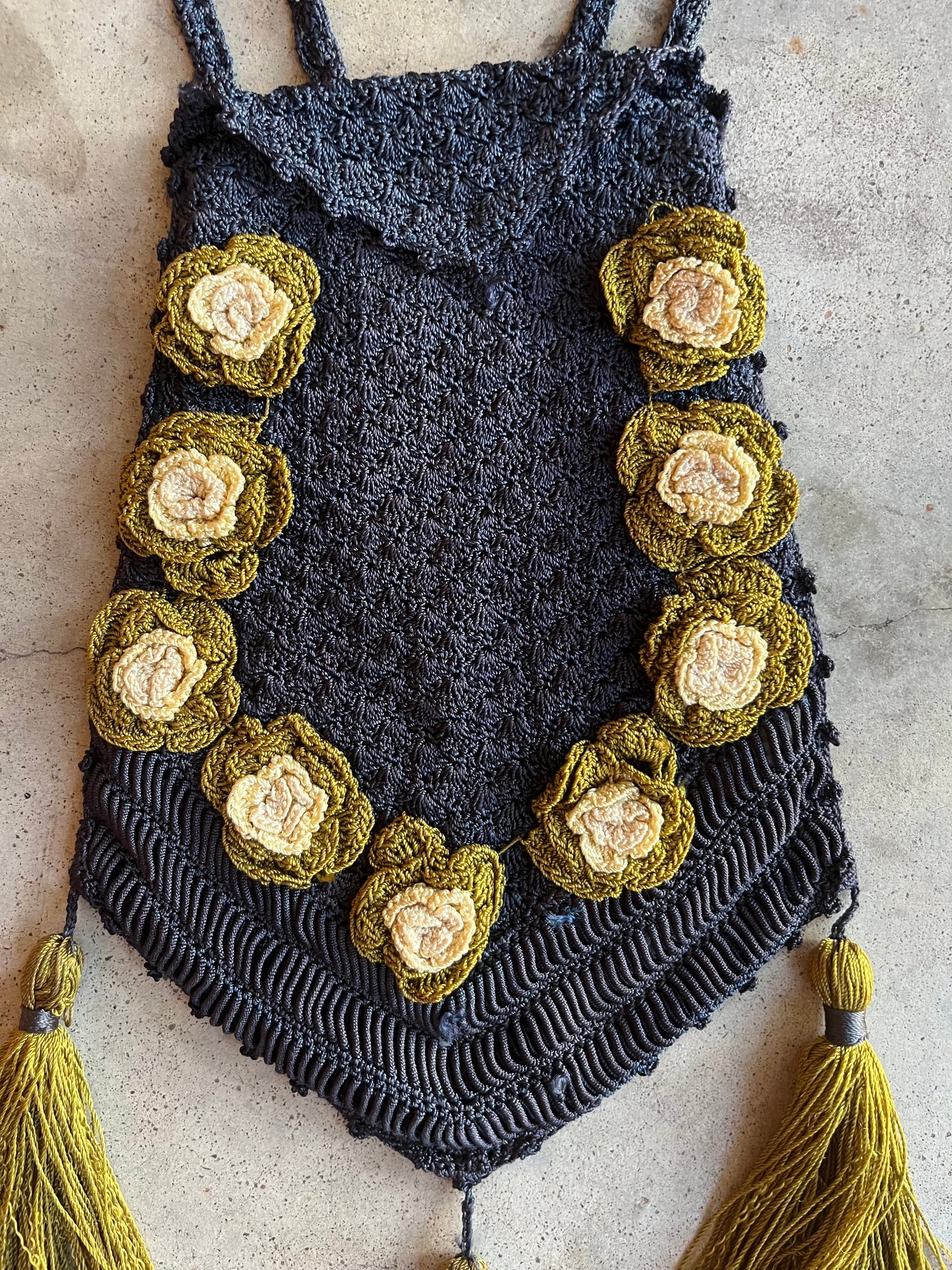 c. 1910s-1920s Crochet Purse