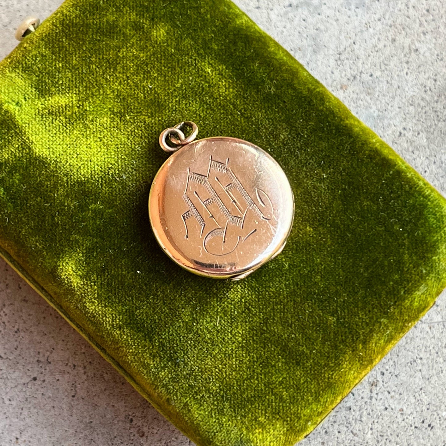 c. 1900s-1910s Gold Filled "M" Locket