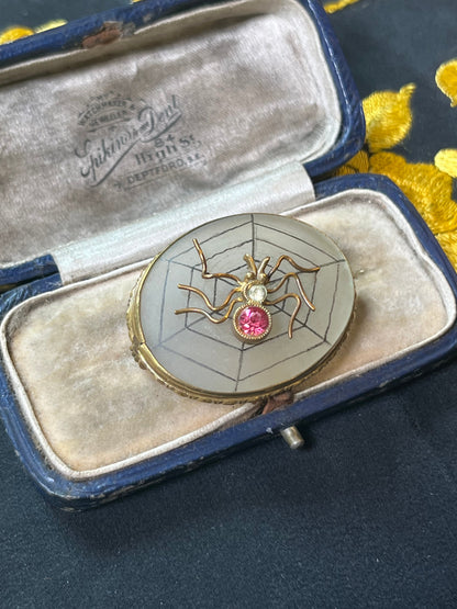 c. 1910s-20s Spider Brooch