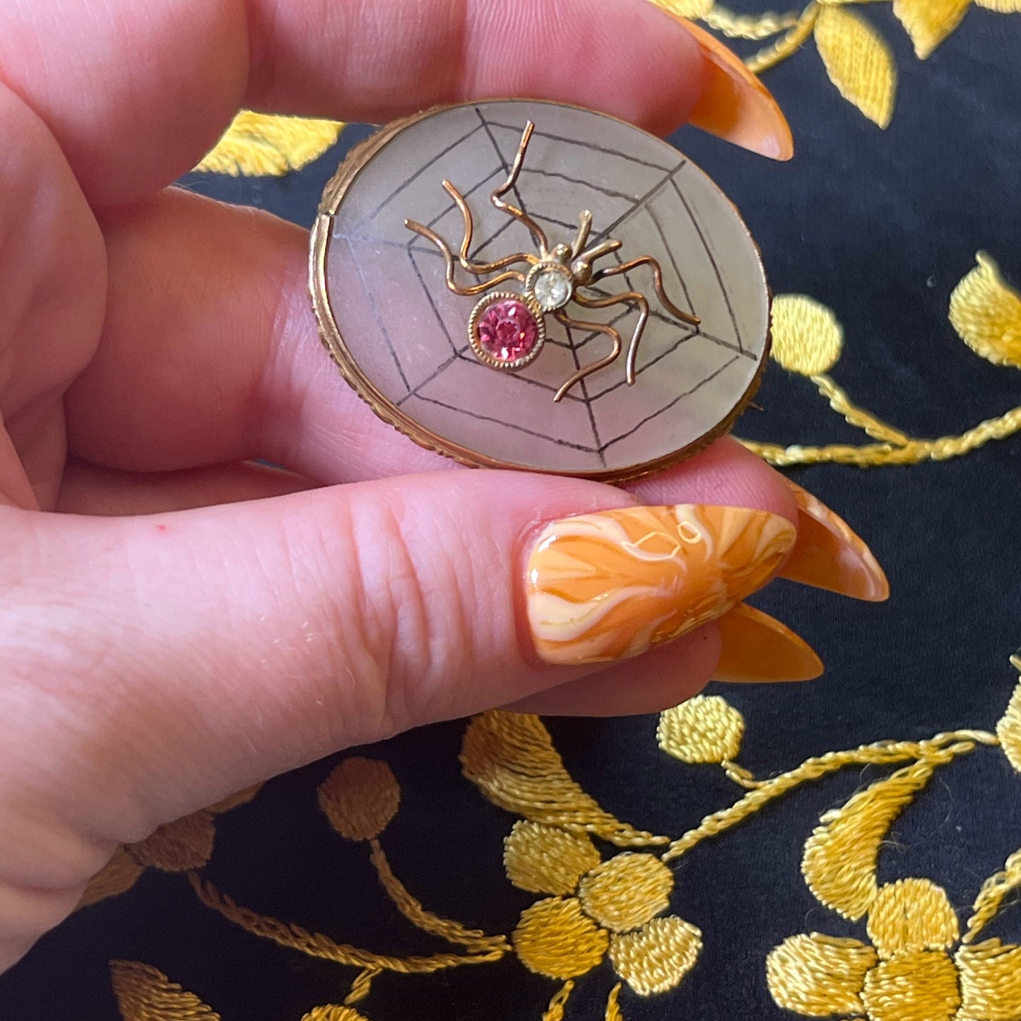 c. 1910s-20s Spider Brooch