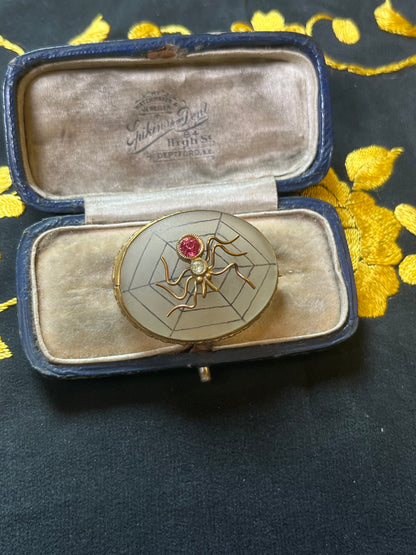 c. 1910s-20s Spider Brooch