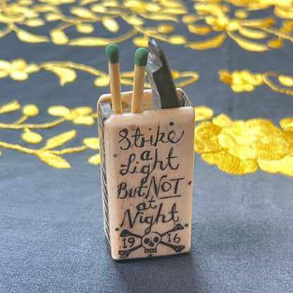 WWI Trench Art Match Safe