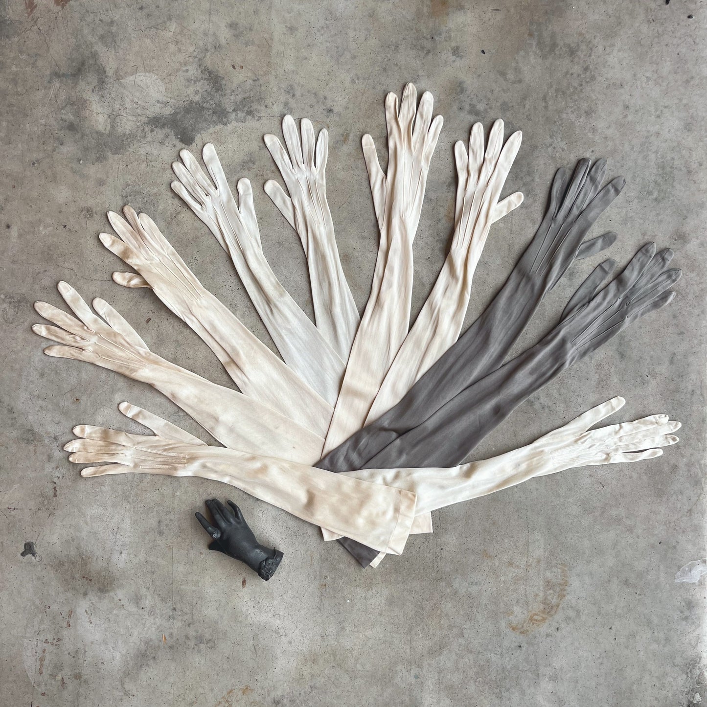 c. 1910s-1920s Silk Gloves Lot