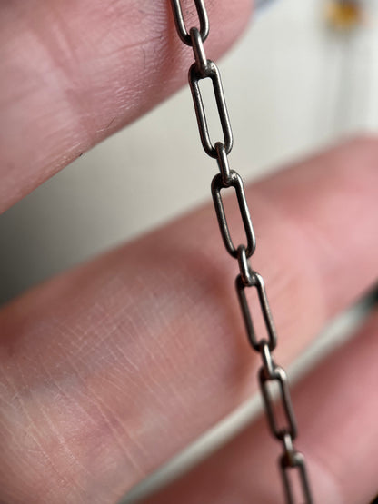 c. 1920s Silver Long Guard Chain