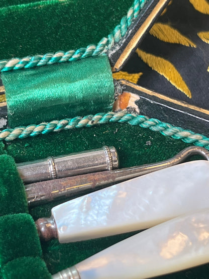 Victorian c. 1898 Sewing Kit in Box