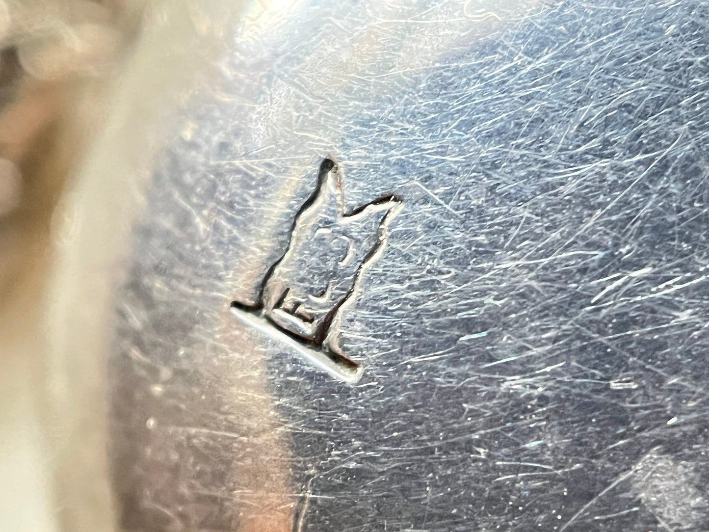 c. 1910s-1920s Sterling Silver Heart Compact Necklace