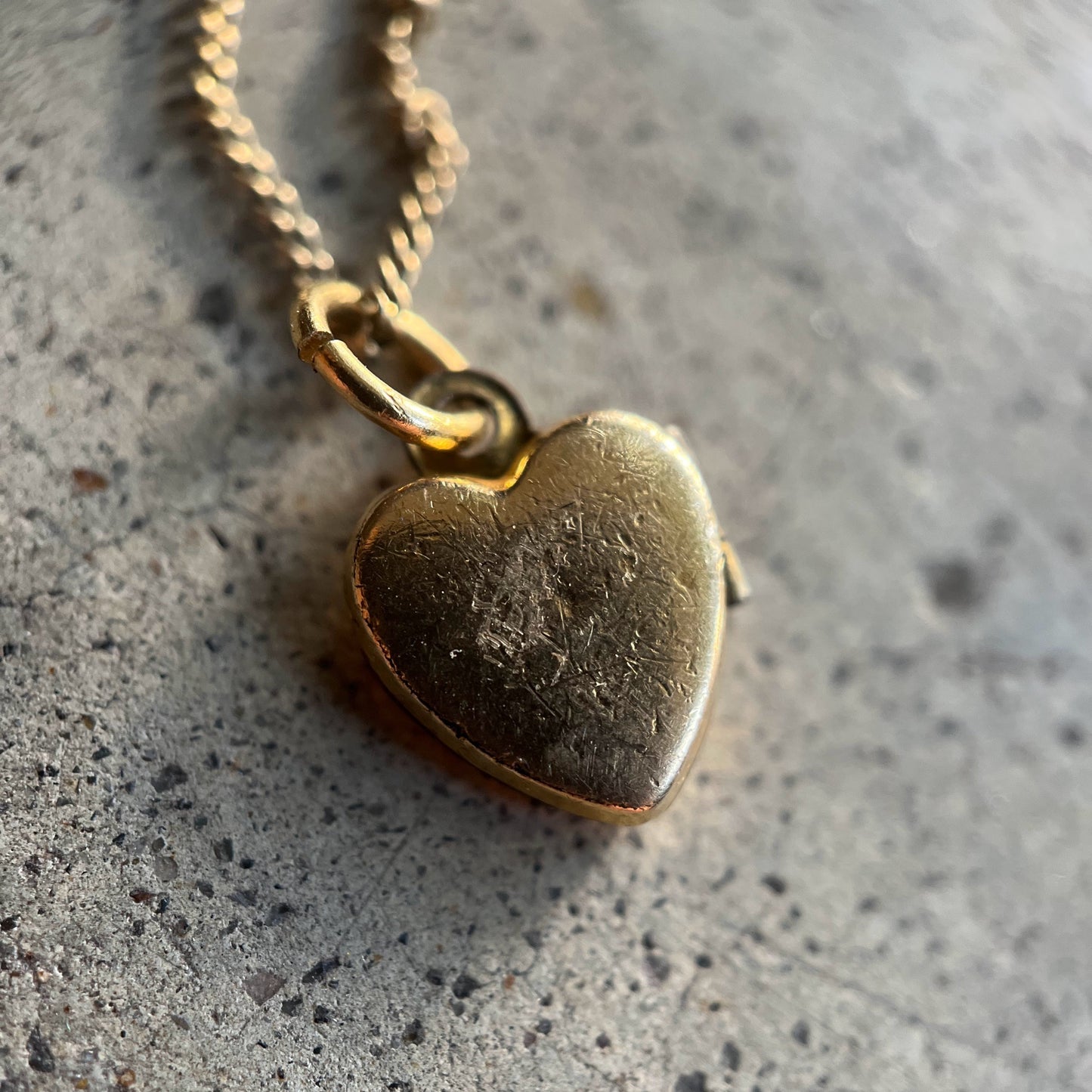c. 1940s Heart Locket Necklace