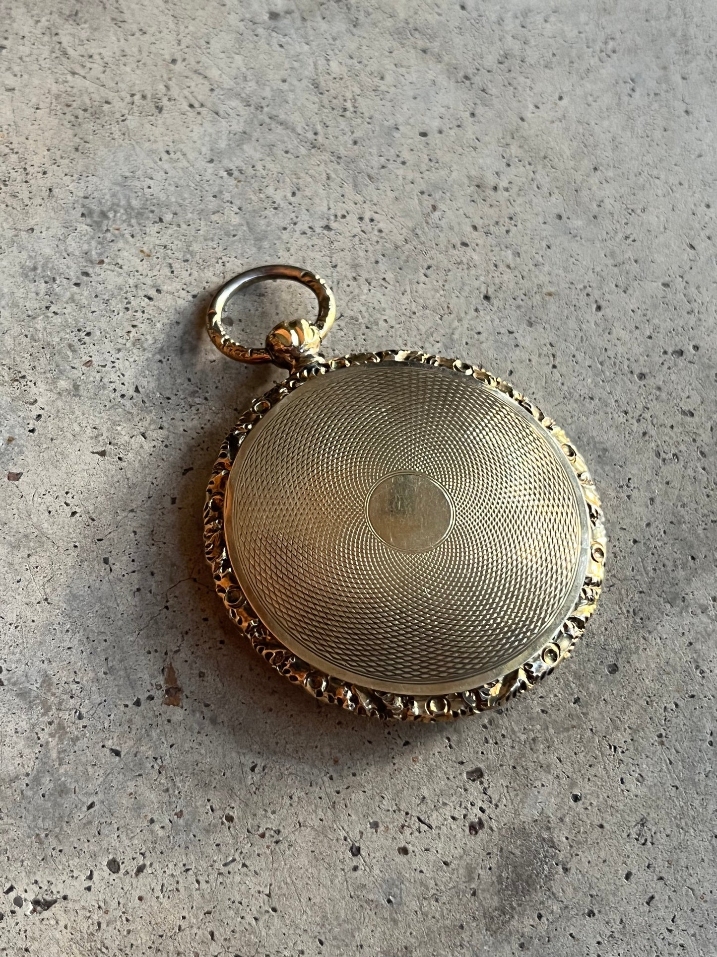c. 1840s 9k Gold Locket with Daguerreotype