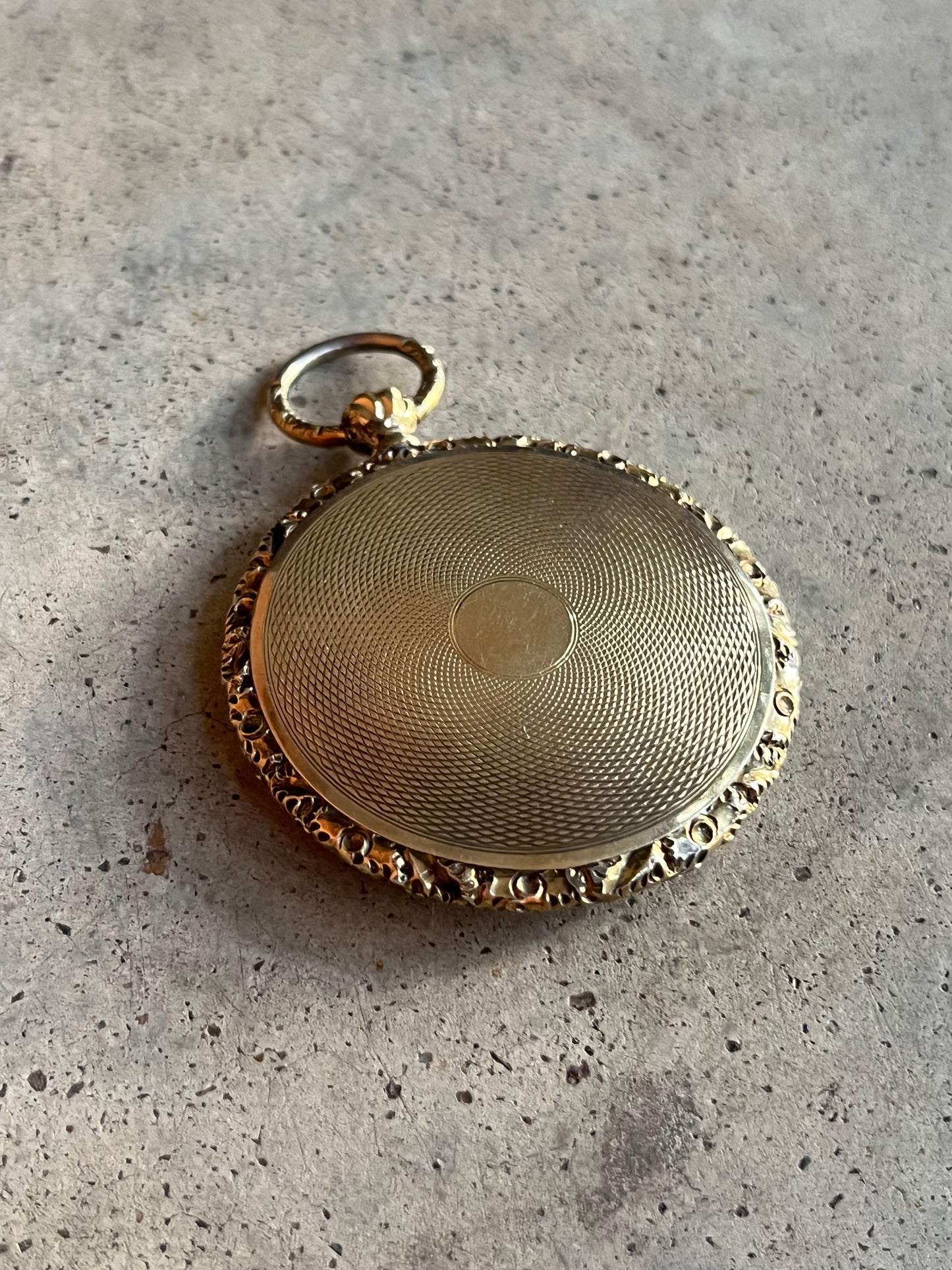 c. 1840s 9k Gold Locket with Daguerreotype