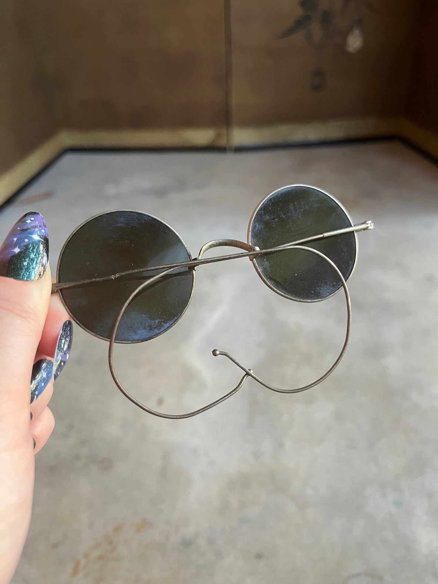 c. 1910s Willson Tinted Glasses with Round Lenses