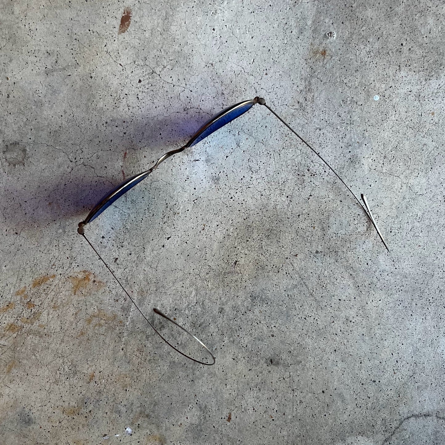 c. 1890s-1900s Cobalt Blue Sunglasses