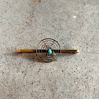 c. 1900s-1910s 9k Gold Spider Brooch