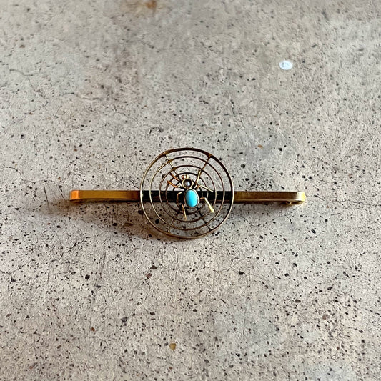 c. 1900s-1910s 9k Gold Spider Brooch