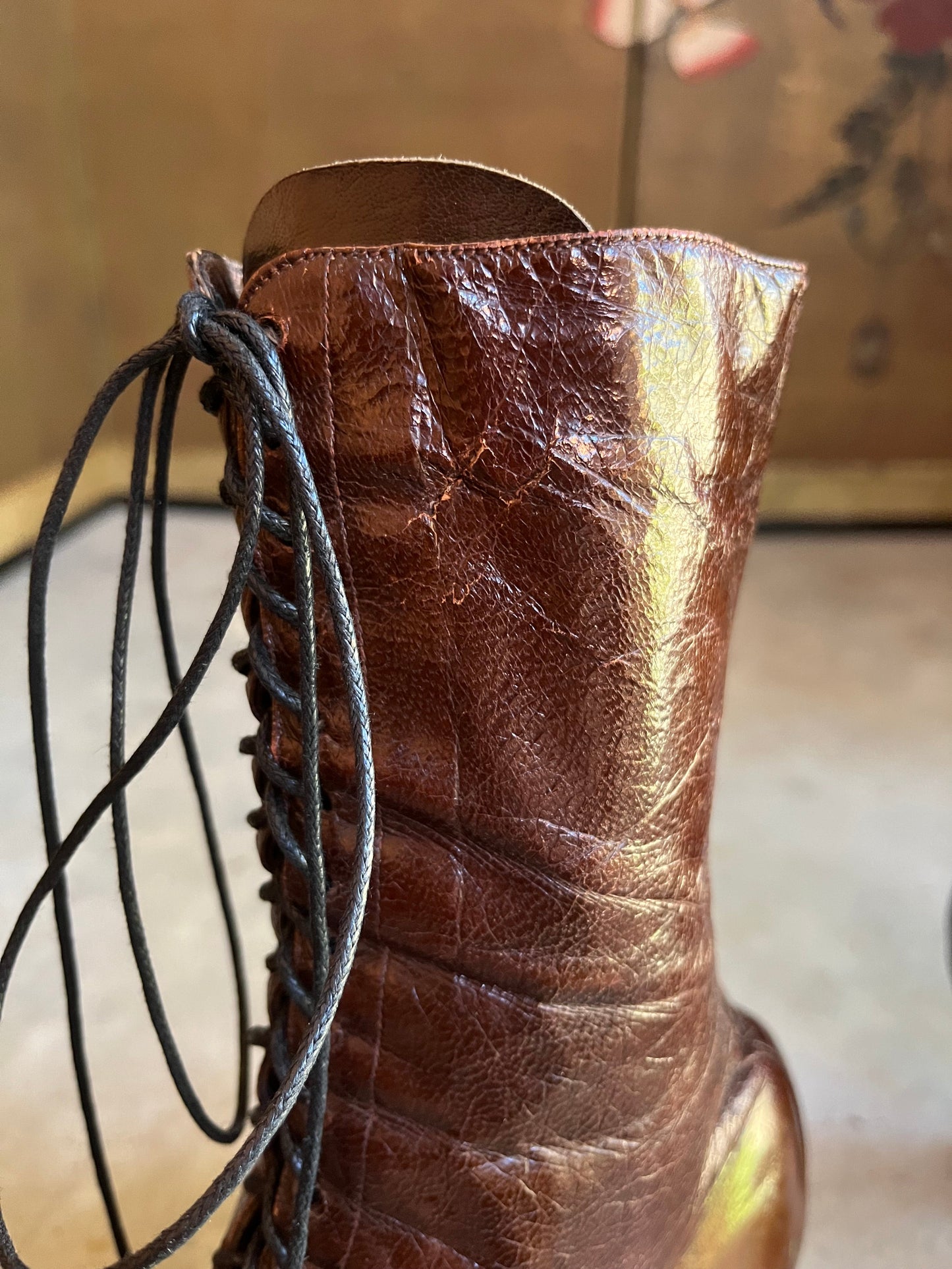 c. 1910s Louis Heel Brown Boots | Approx Sz 7-7.5