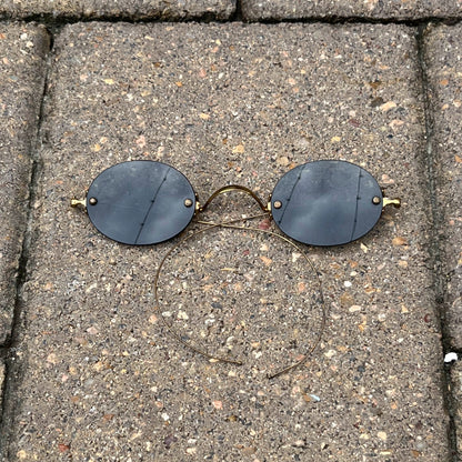 c. 1890s-1900s Smoked Lens Glasses