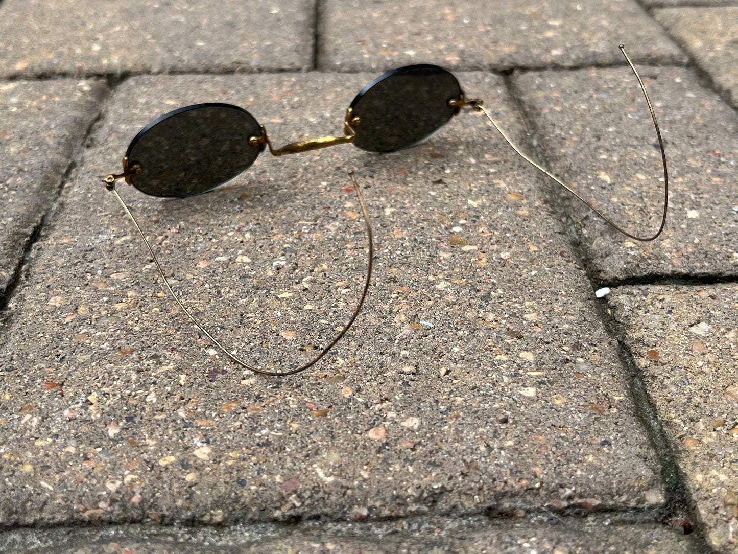 c. 1890s-1900s Smoked Lens Glasses