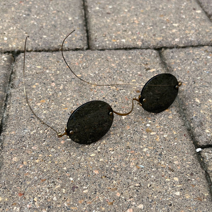 c. 1890s-1900s Smoked Lens Glasses