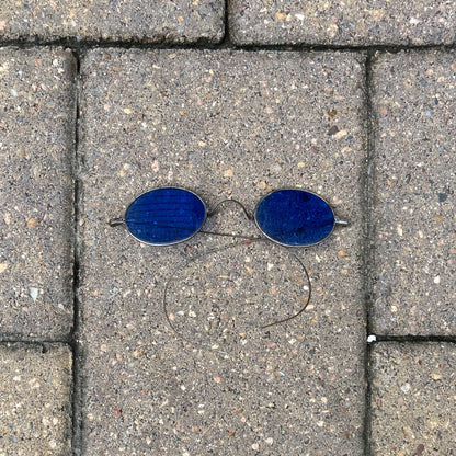 c. 1890s-1900s Blue Tinted Sunglasses