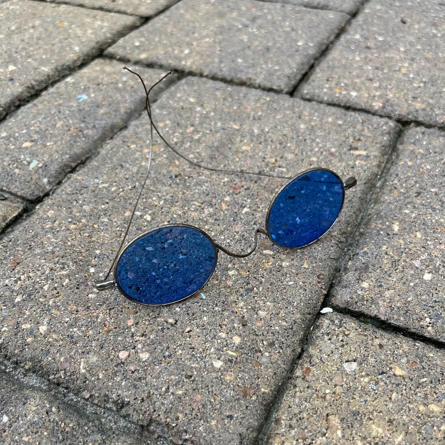 c. 1890s-1900s Blue Tinted Sunglasses