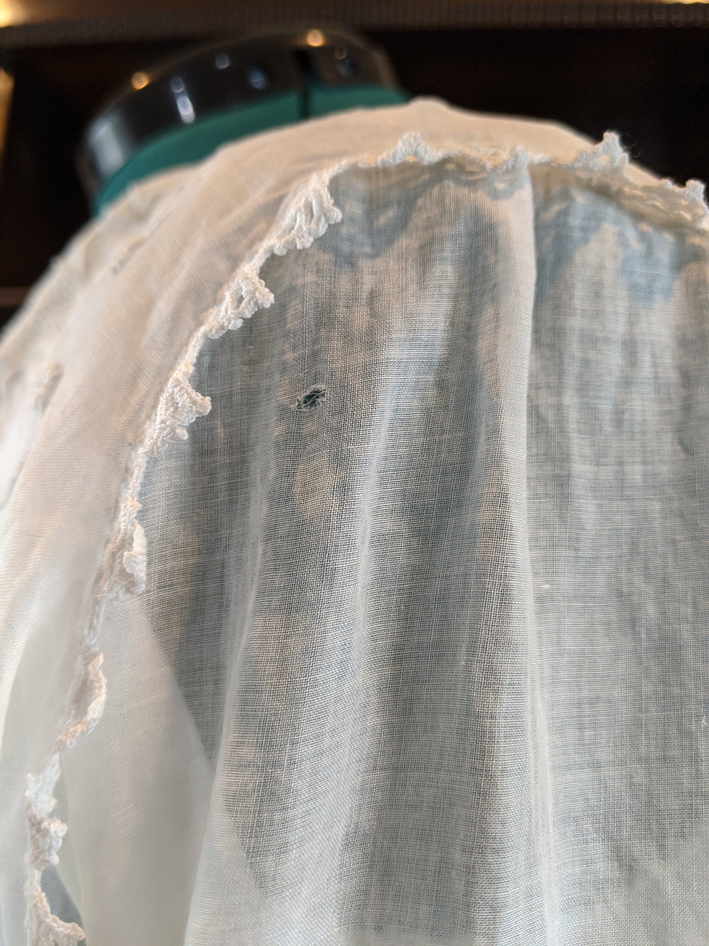 1910s Floral Whitework Dress