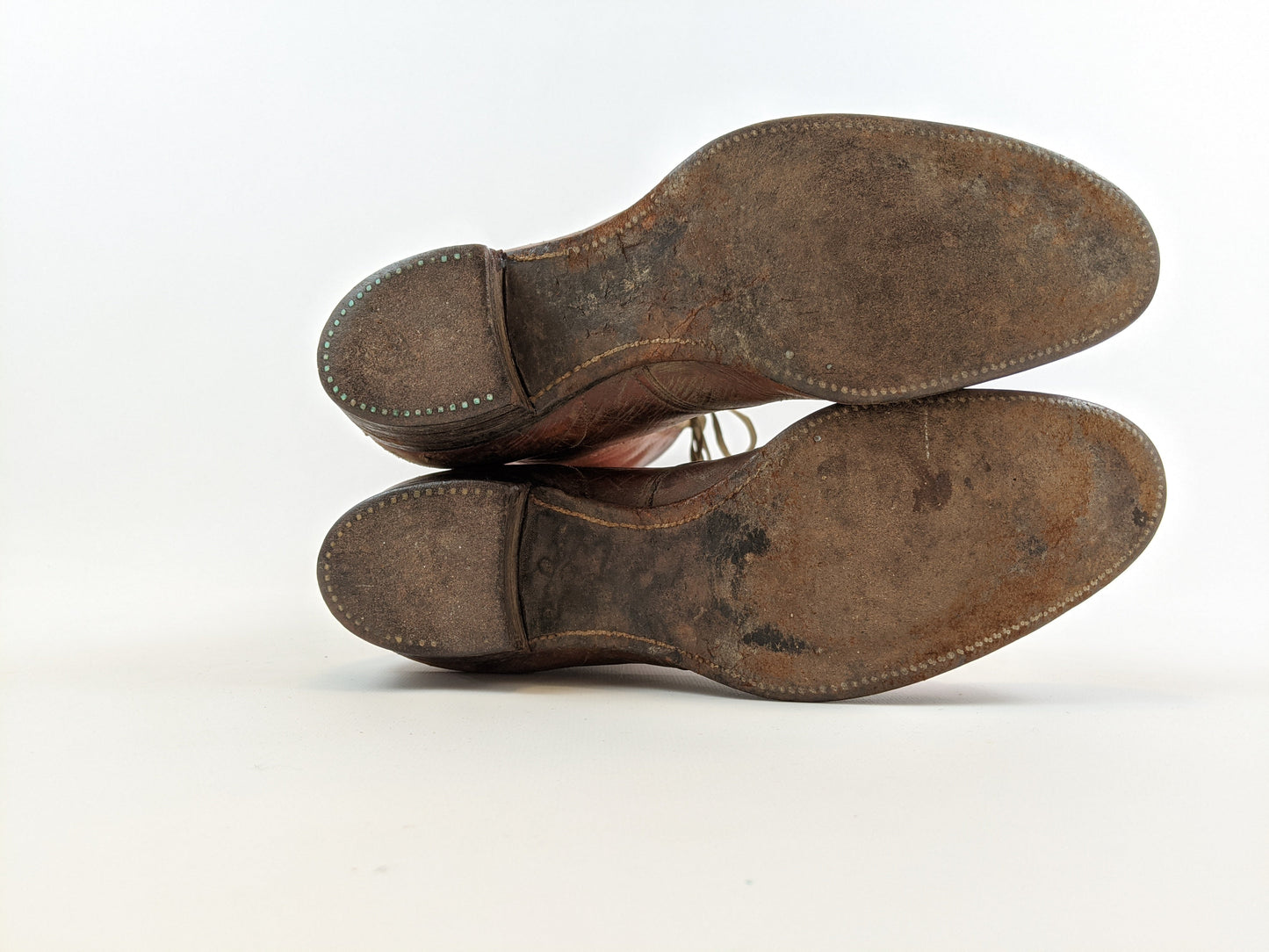 1900s-1910s Tall Brown Lace Up Boots | Approx Sz 7.5
