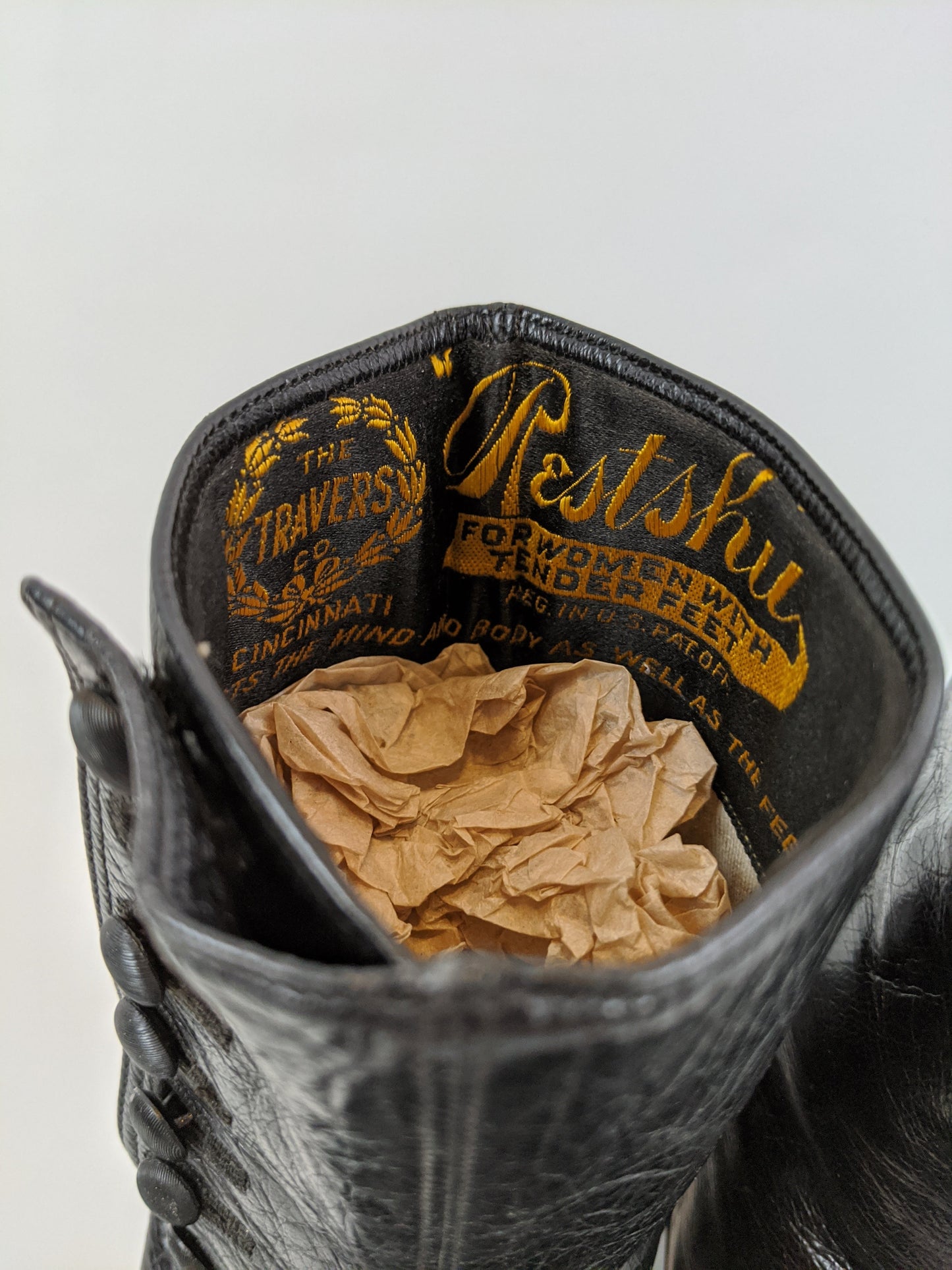 RESERVED — 1910s Black Side Button Boots | Approx Sz 8.5-9