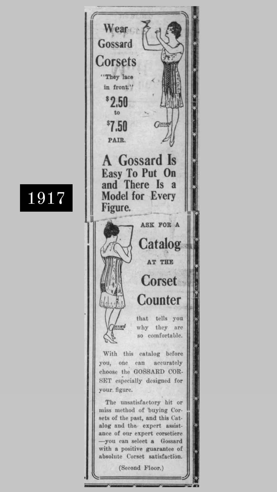 1917-1918 Gossard Corset | In Original Box