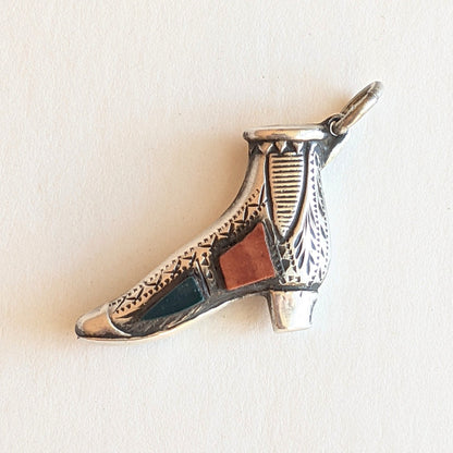 19th C. Scottish Agate Boot Charm