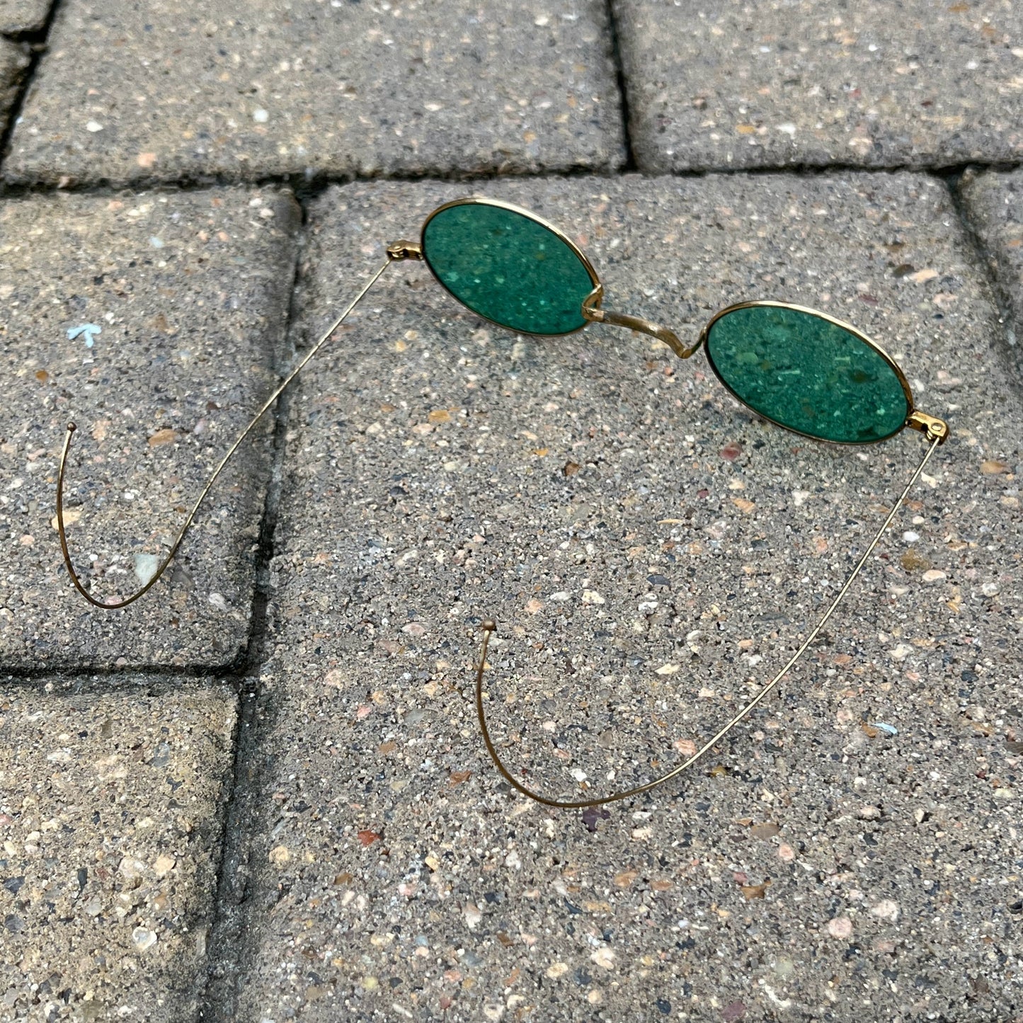 c. 1890s-1900s Green Tinted Sunglasses