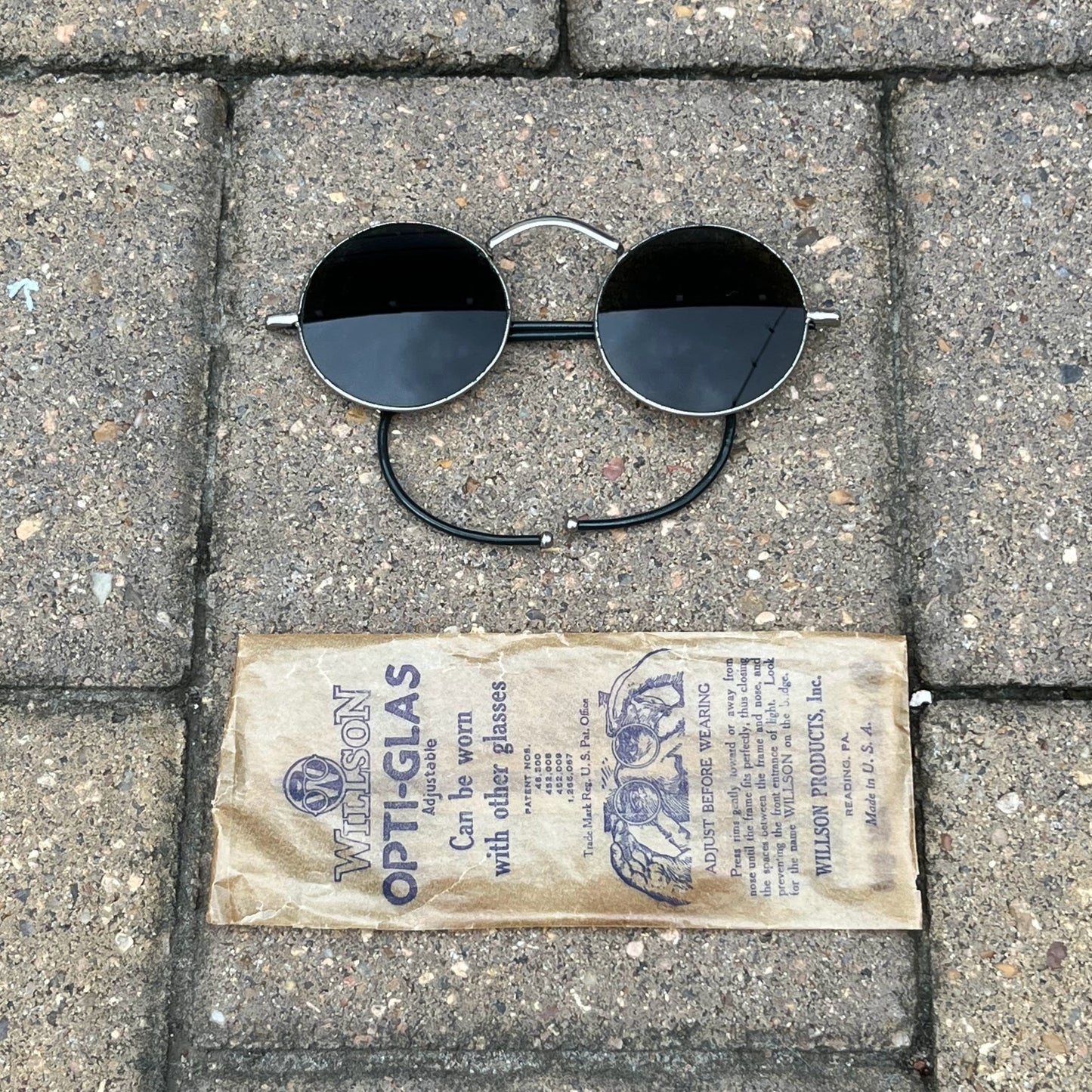 c. 1920s-1930s Willson Deadstock Round Glasses