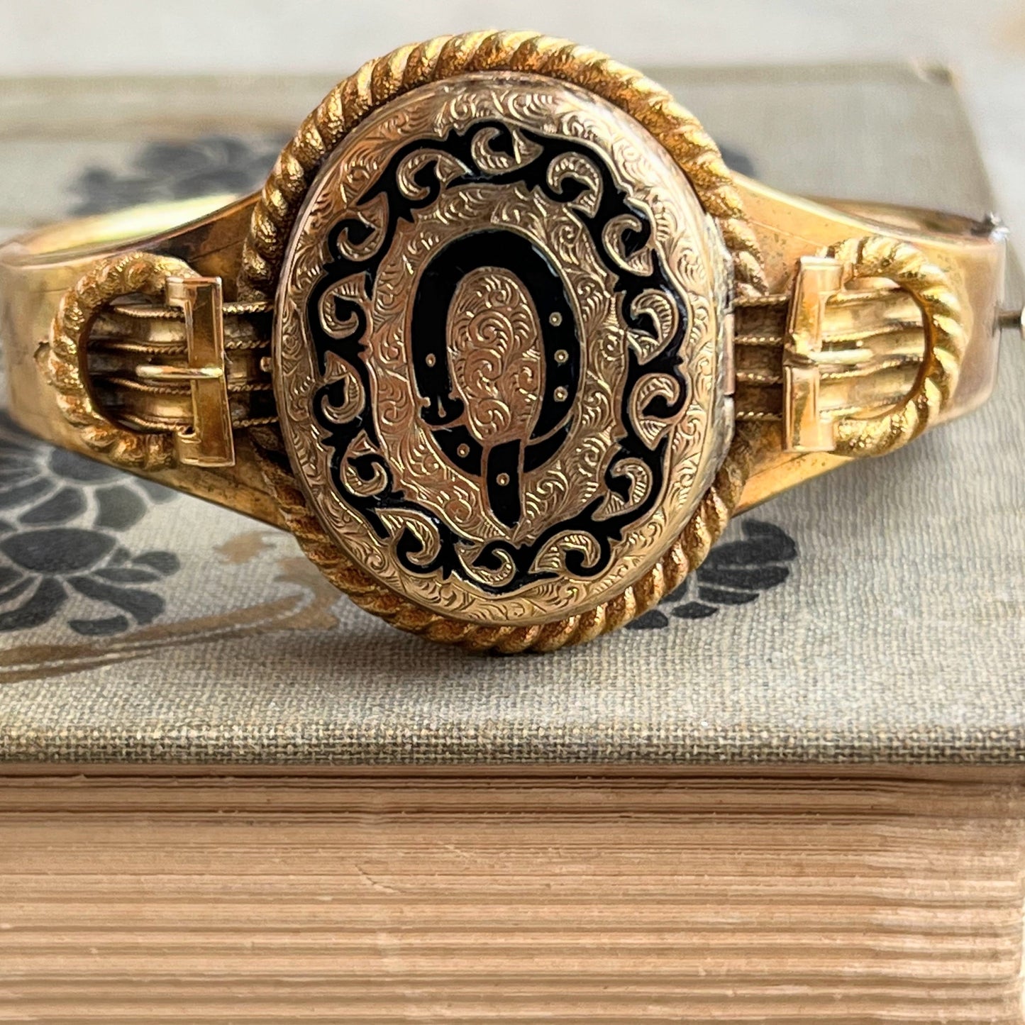 c. 1850s-1860s Gold Filled Locket Bracelet