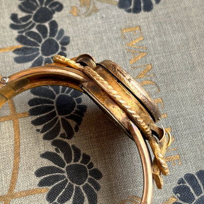 c. 1850s-1860s Gold Filled Locket Bracelet