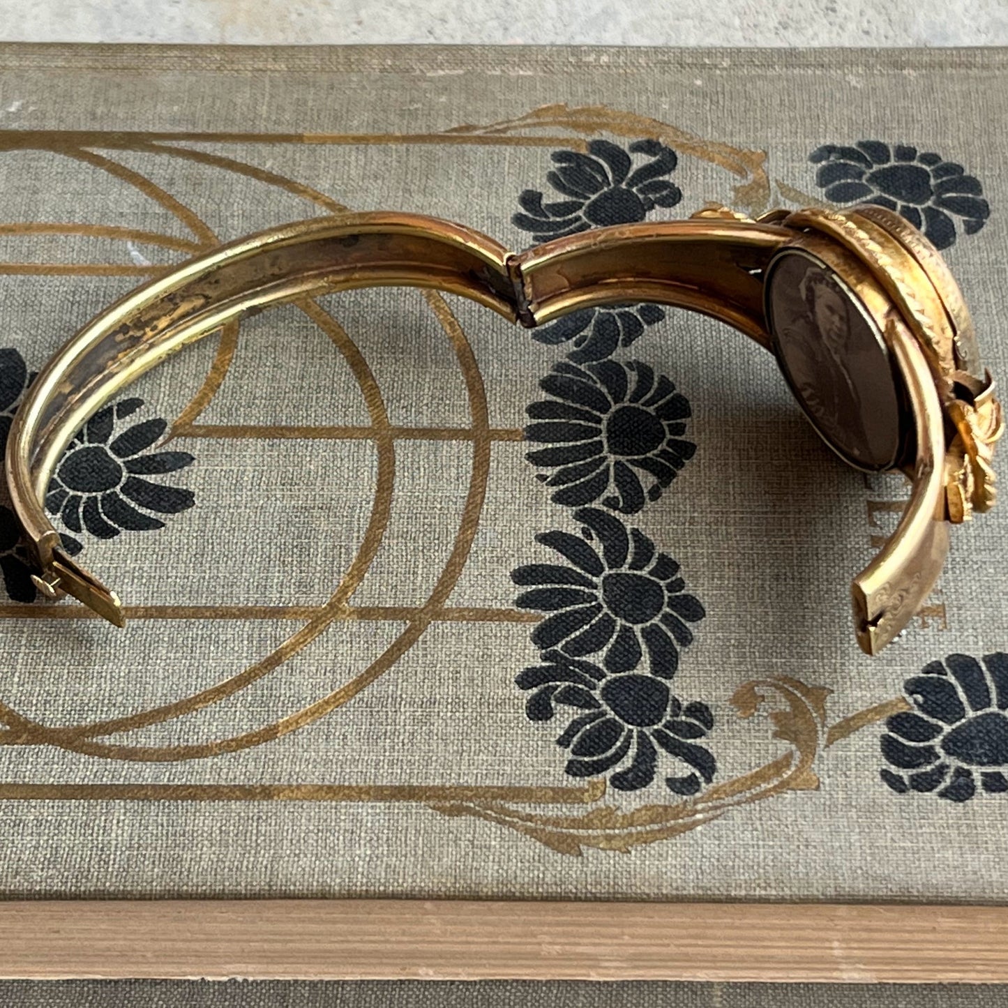 c. 1850s-1860s Gold Filled Locket Bracelet